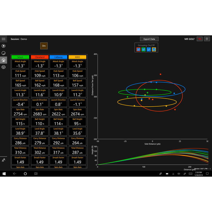 Ernest Sports - ES Tour Plus 2.0 Portable Launch Monitor