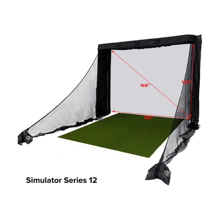 The Net Return - Simulator Series 12' Golf Enclosure Package